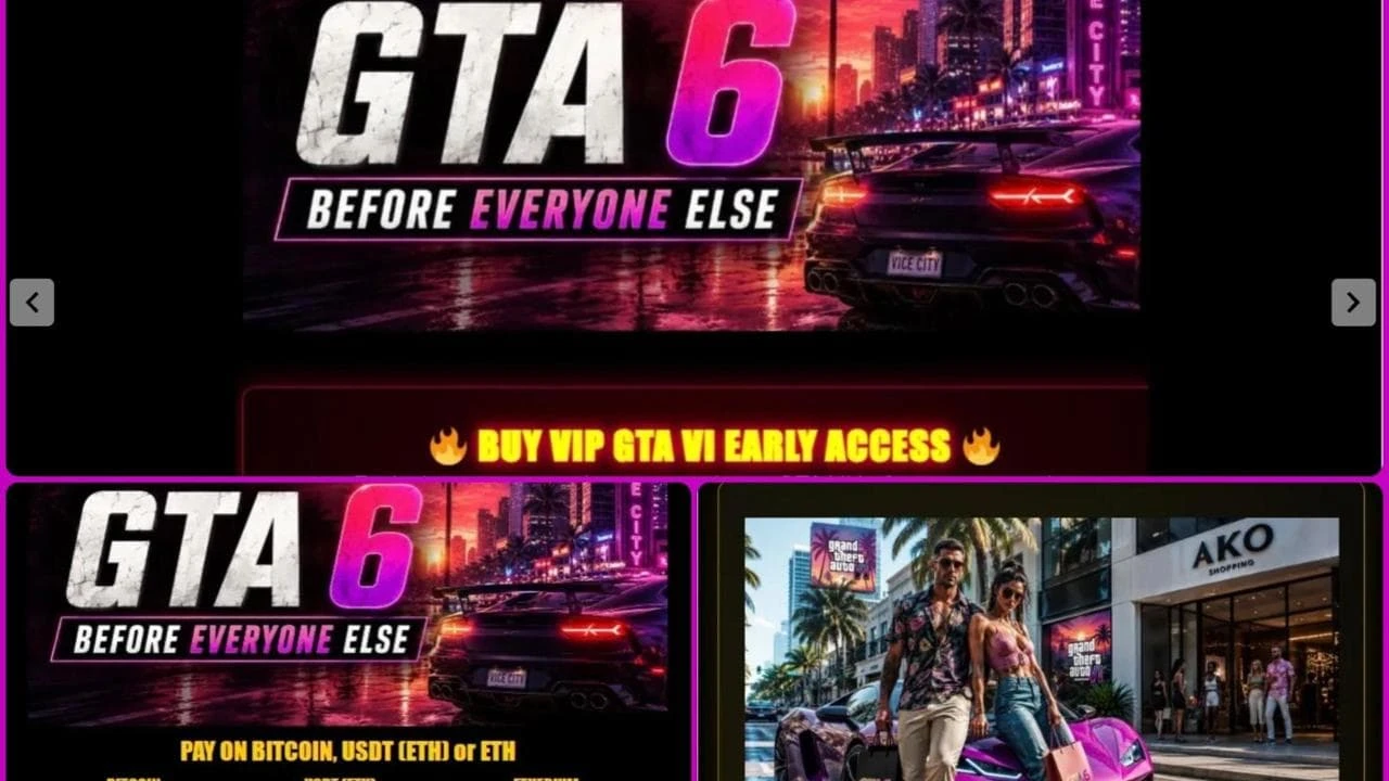 GTA 6, un’ondata di truffe per i finti “early access”: phishing e malware proliferano
