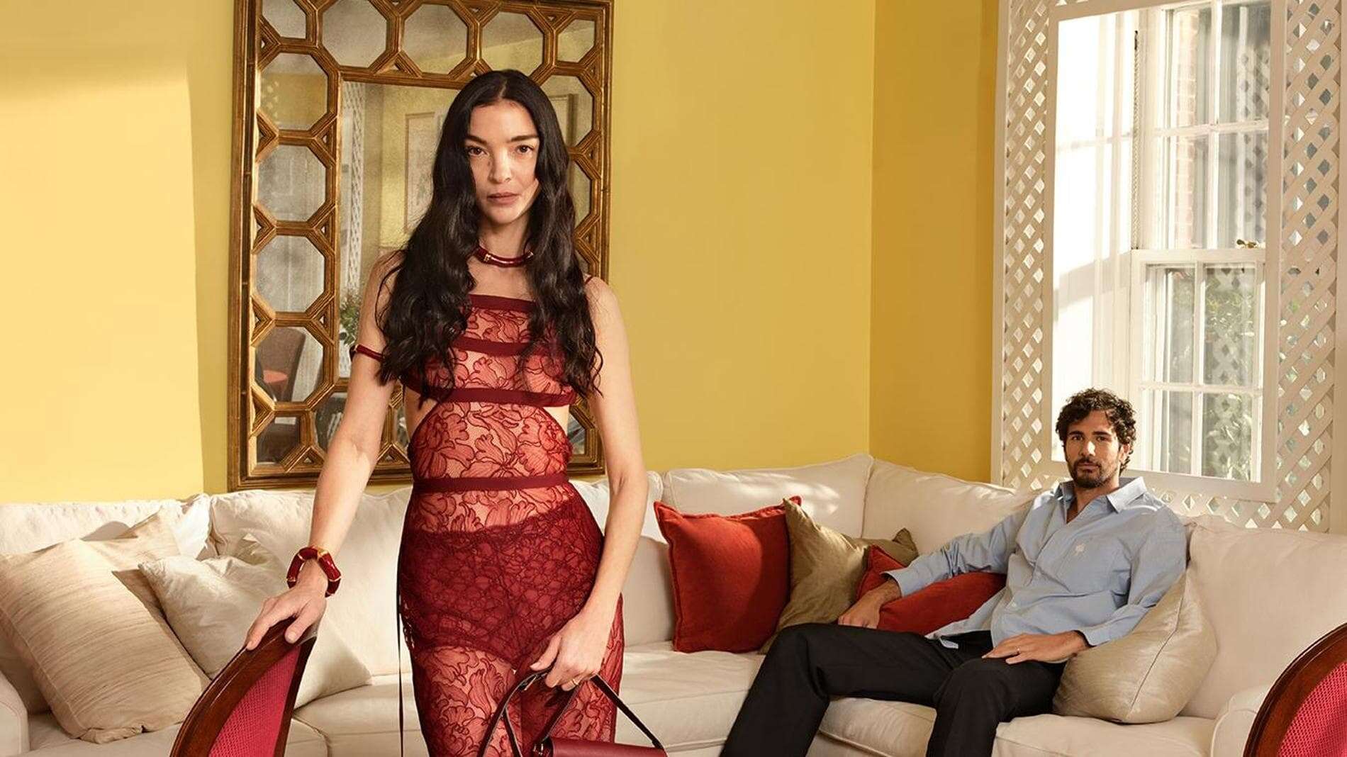 Mariacarla Boscono e Claudio Stecchi, per la campagna di San Valentino di Gucci