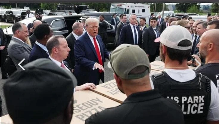 Trump e “la pizza più buona di Washington” per i soldati: ingredienti italiani, impasto newyorkese