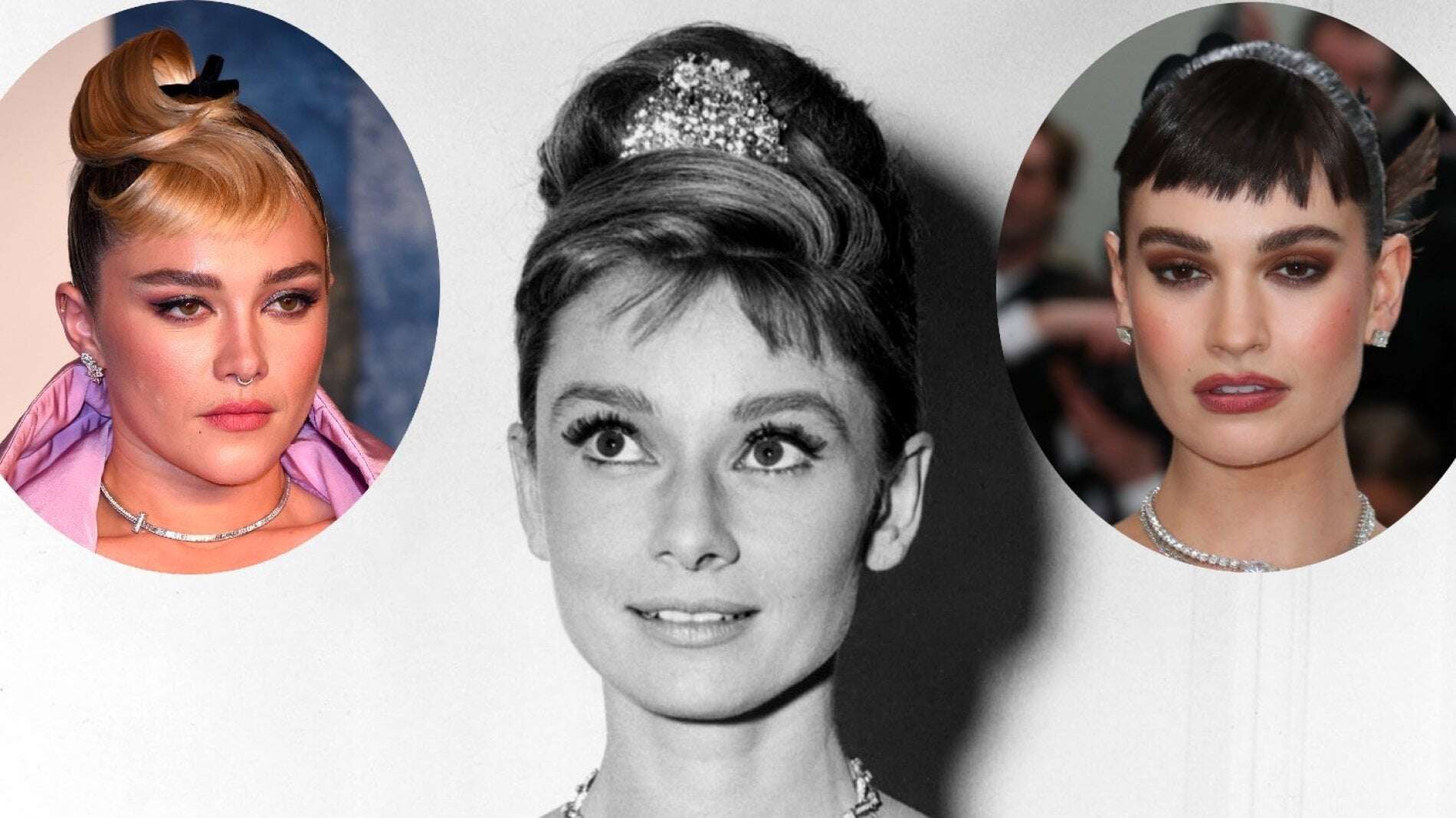 La baby frangia con raccolto alla Audrey Hepburn è l’hairstyle dell’autunno