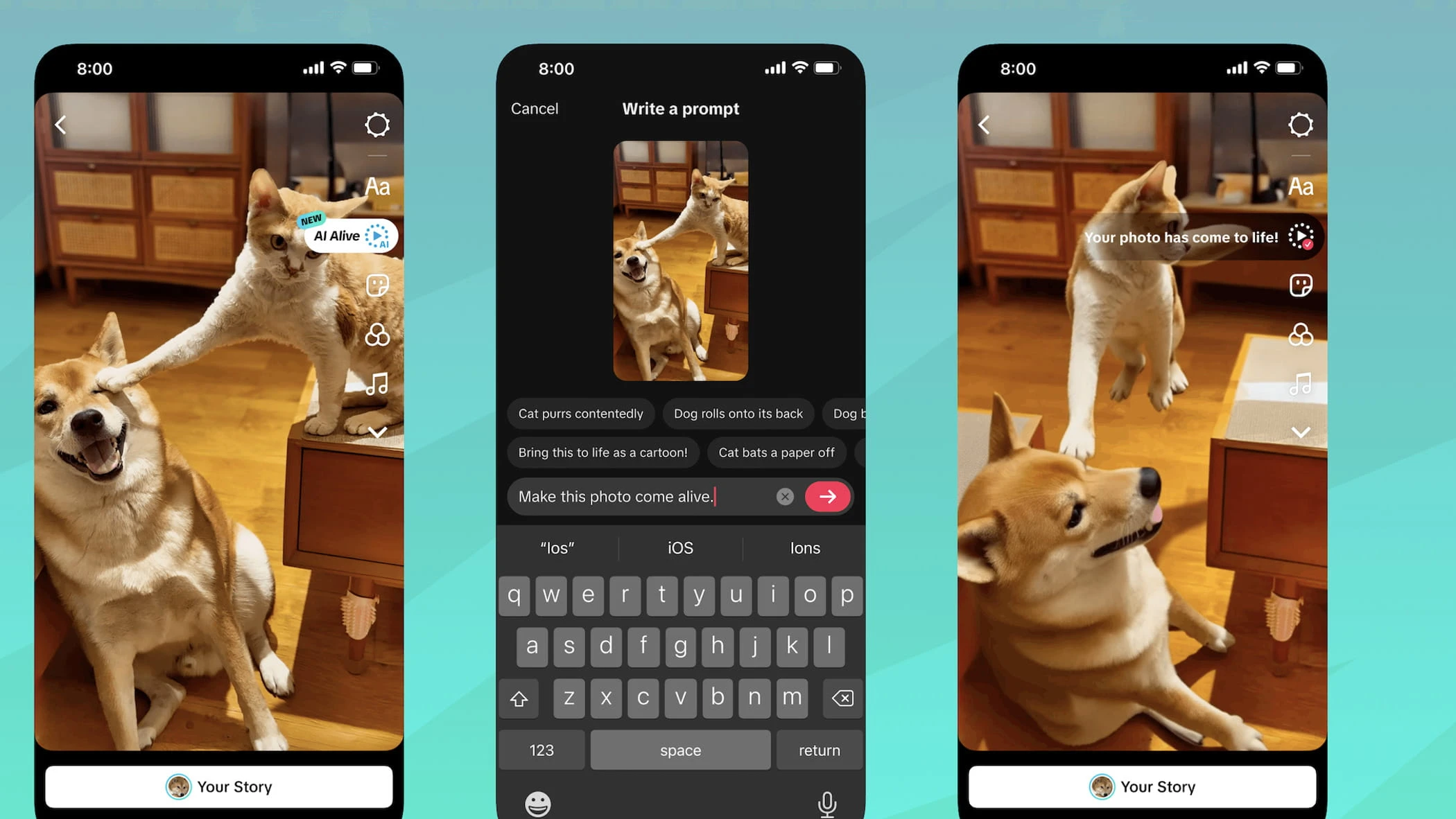 TikTok adesso dà vita alle foto: l’Intelligenza artificiale è sempre più integrata nei social