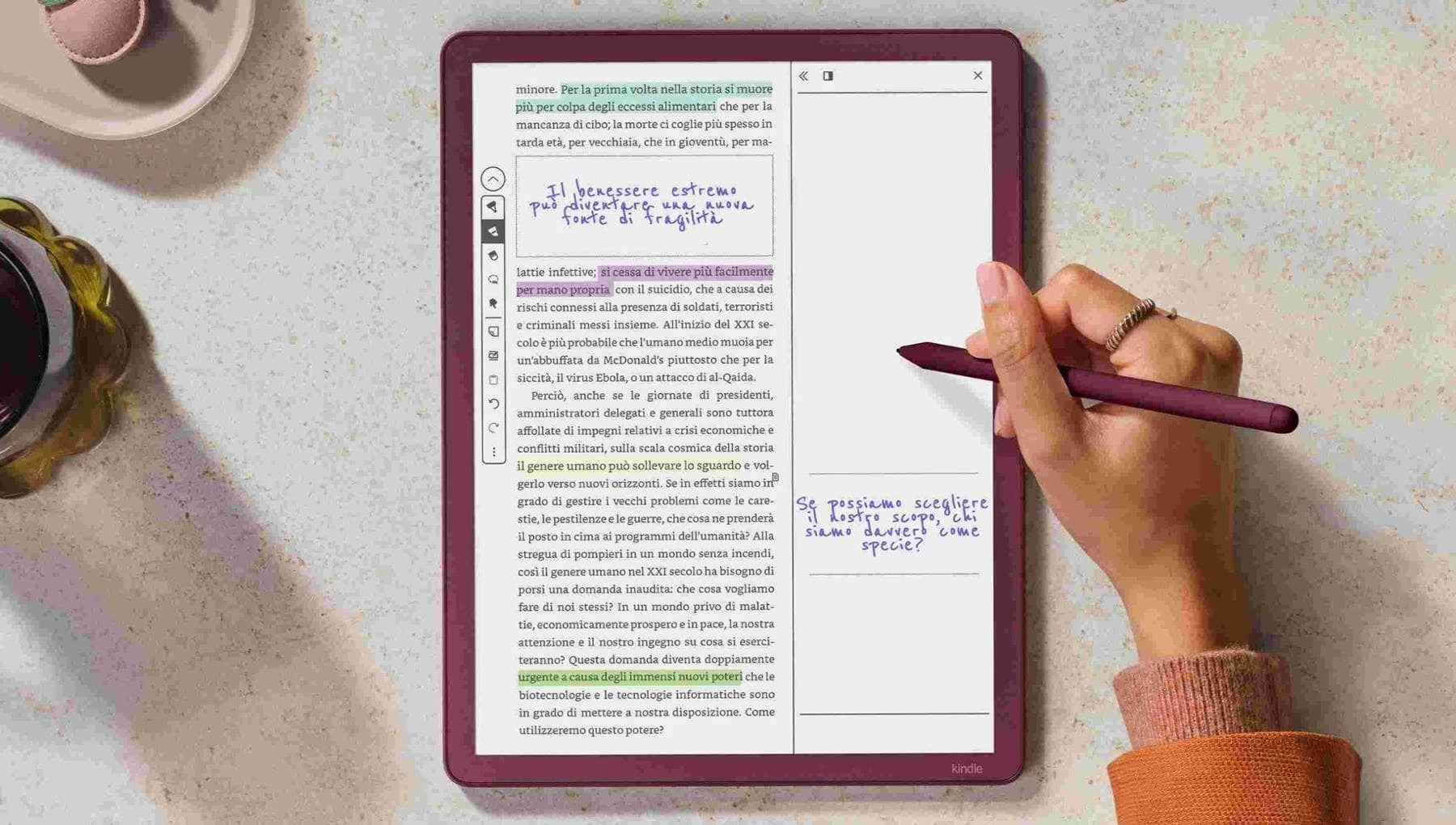 Kindle Scribe Colorsoft arriva in Italia: lettura e scrittura ora sono a colori