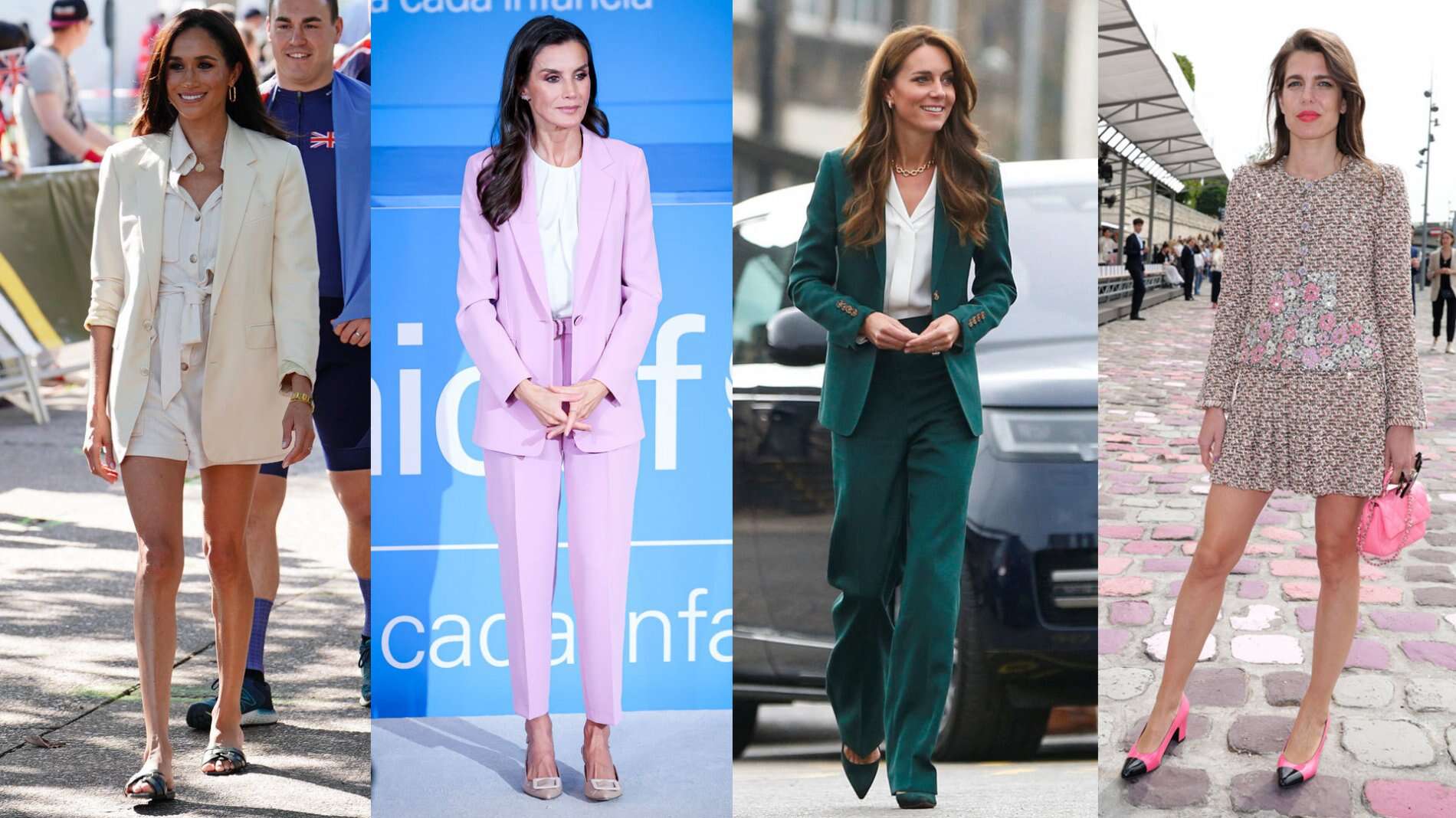 Blazer e tailleur d'autunno: copia lo stile (ma non gli errori) di Kate, Meghan, Letizia e altre royals