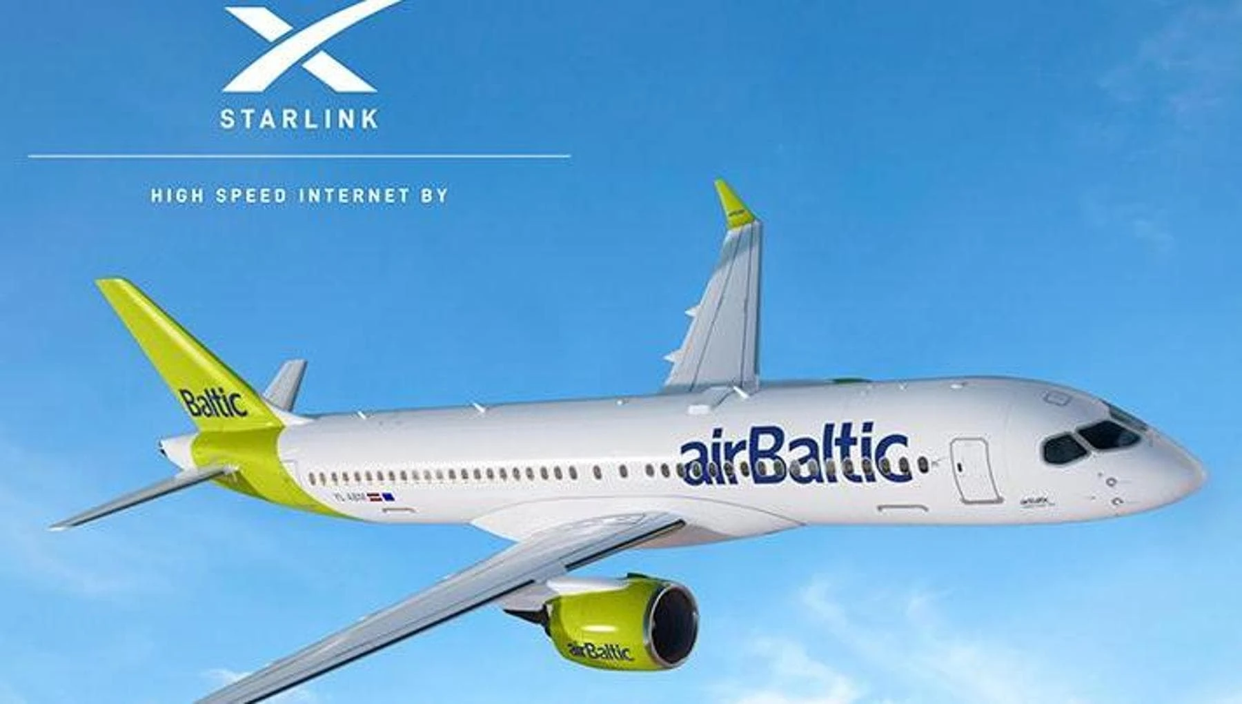Accordo airBaltic-Starlink per internet ultraveloce sugli aerei