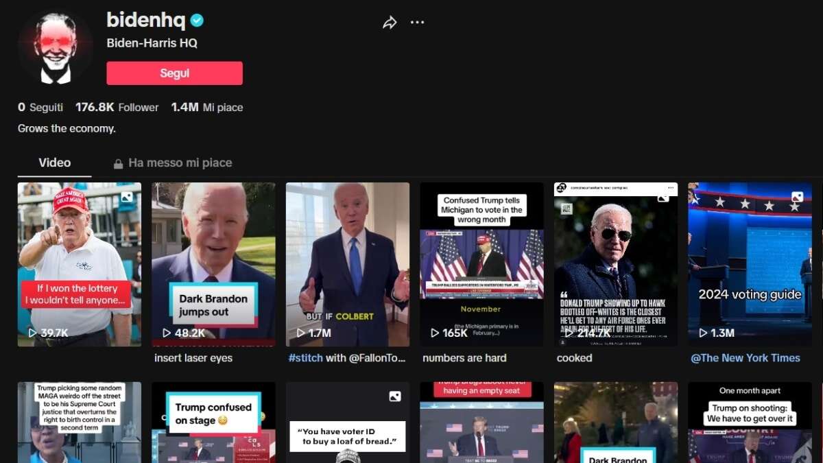 TikTok, influencers y publicidad: la campaña online de Joe Biden