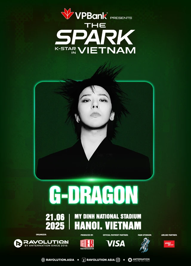 HOT 1000 độ: G-Dragon hẹn fan Việt ngày 21/6, siêu concert VPBank K-Star Spark sẽ diễn ra tại SVĐ Mỹ Đình!