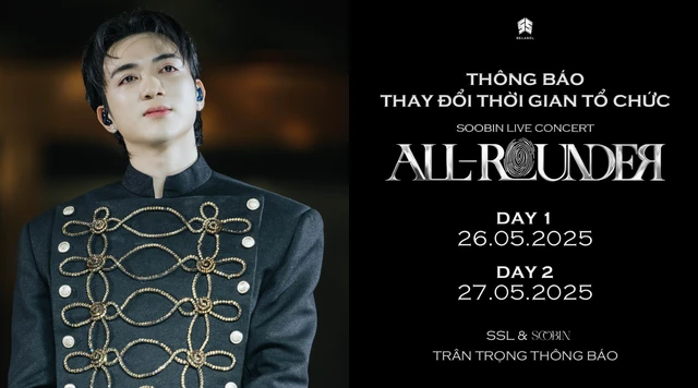SOOBIN thông báo dời ngày concert, loạt sự kiện giải trí đồng loạt hoãn vì Quốc tang