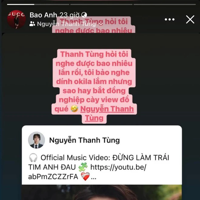 Bảo Anh tiết lộ mối quan hệ với Sơn Tùng M-TP