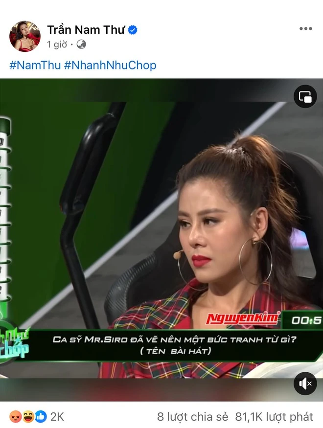 Nam Thư tiếp tục có động thái khó hiểu giữa scandal giật chồng
