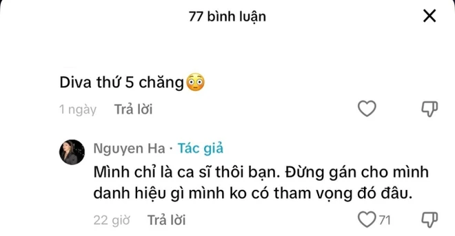 Một chị đẹp bất ngờ được fan phong là Diva thứ 5, lập tức có phản hồi đi vào lòng người