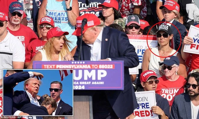 Người phụ nữ ngồi phía sau ông Donald Trump trong vụ ám sát bất ngờ nổi tiếng vì hành động không ai ngờ tới