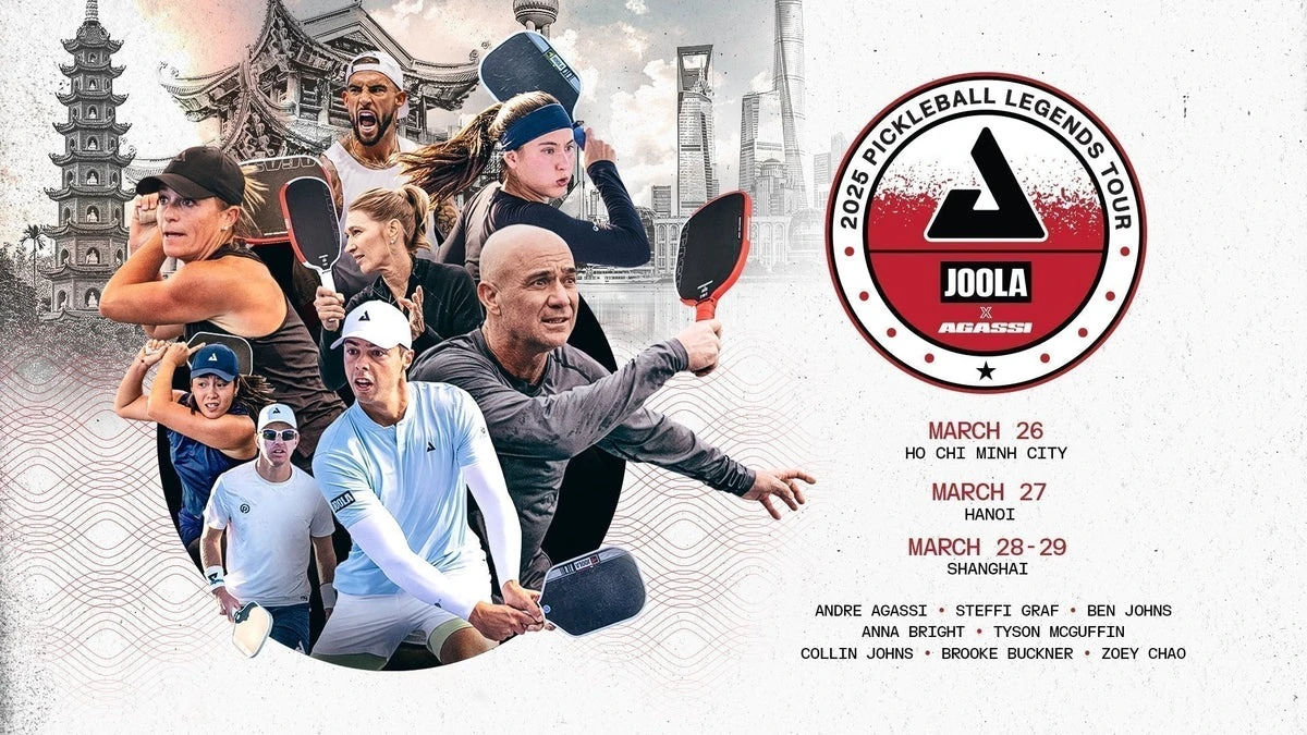 HOT: Top 1 pickleball Ben Johns và bộ đôi huyền thoại Agassi - Graf chuẩn bị đến Việt Nam tham gia giao lưu, thi đấu