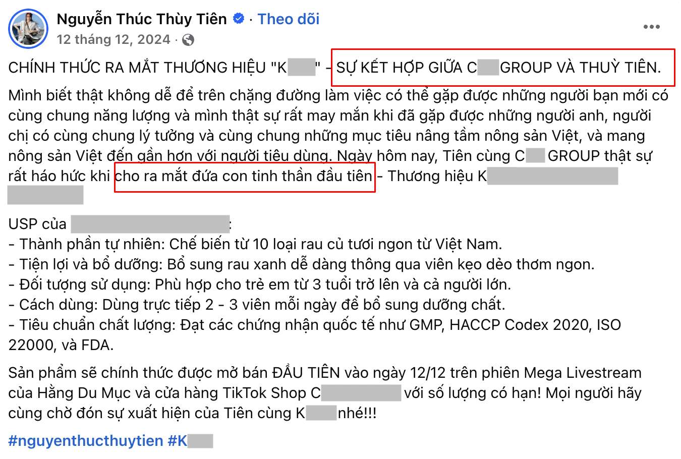 Vụ Hoa hậu Thuỳ Tiên xin lỗi: Lộ phát ngôn bất nhất về vai trò đối với nhãn hàng kẹo rau