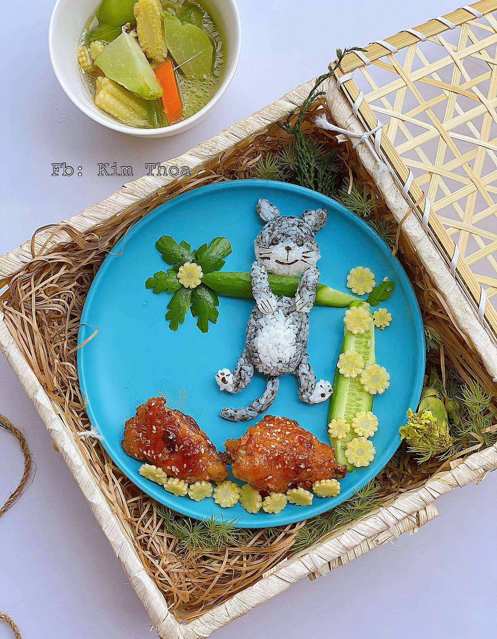 Mẹ làm cơm bento xinh yêu đến thế này bảo sao con mê mệt, vừa ngon vừa đẹp như tranh vẽ