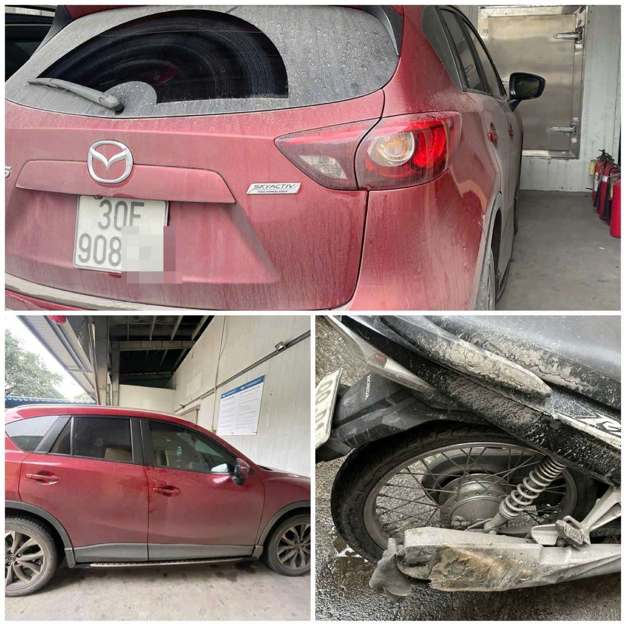 Vụ xe máy bị kéo dưới gầm Mazda suốt đoạn đường dài ở Hà Nội: Nạn nhân đang chở vợ và con