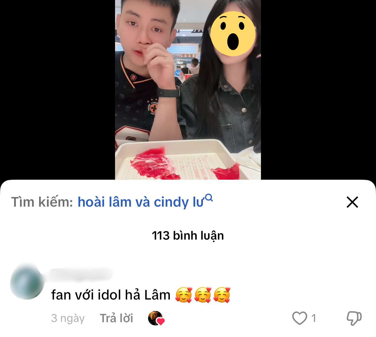 Cindy Lư vừa bóng gió người cũ có 