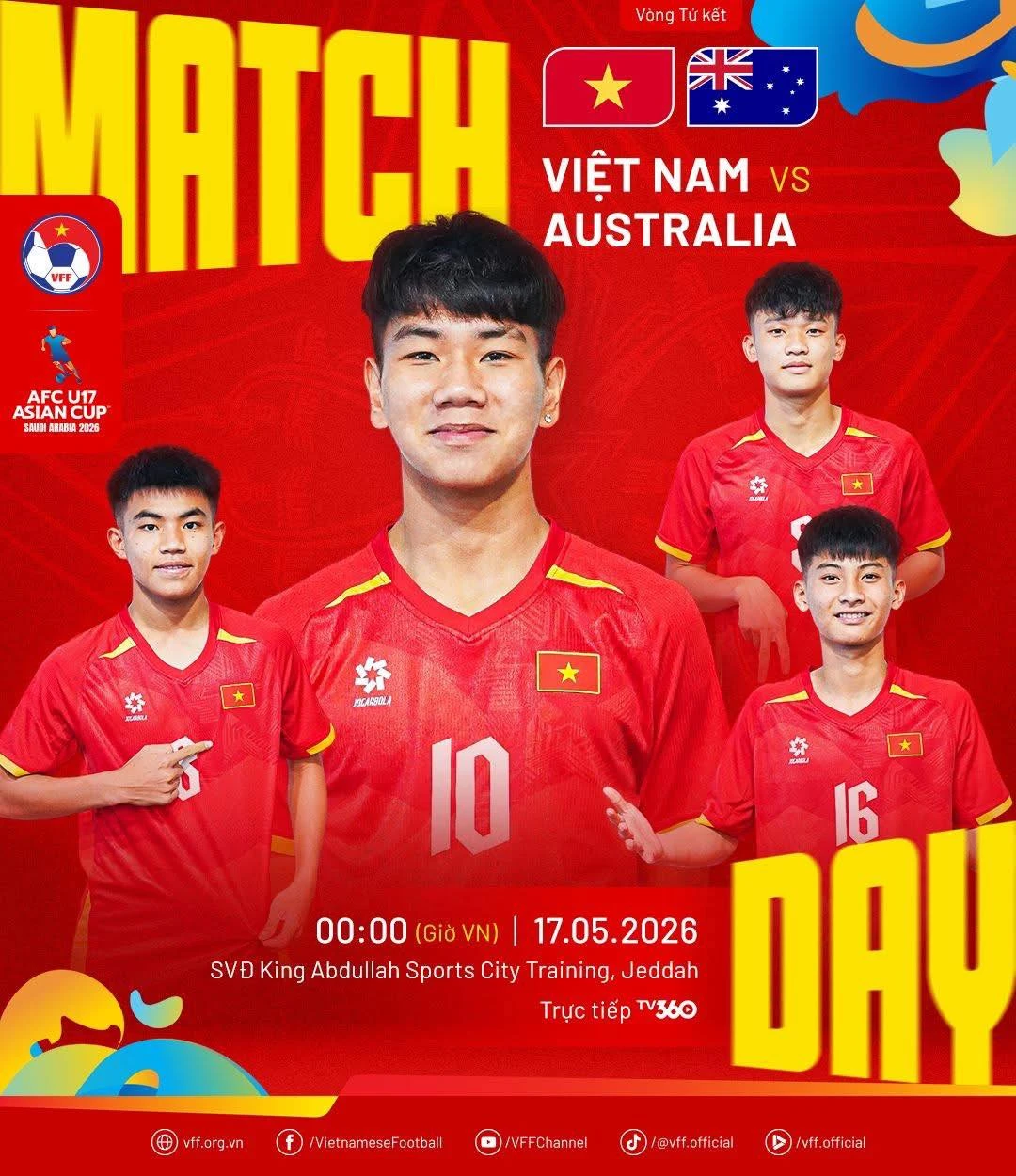 0h00 đêm nay, U17 Việt Nam đấu U17 Australia: Thắng là tạo lịch sử