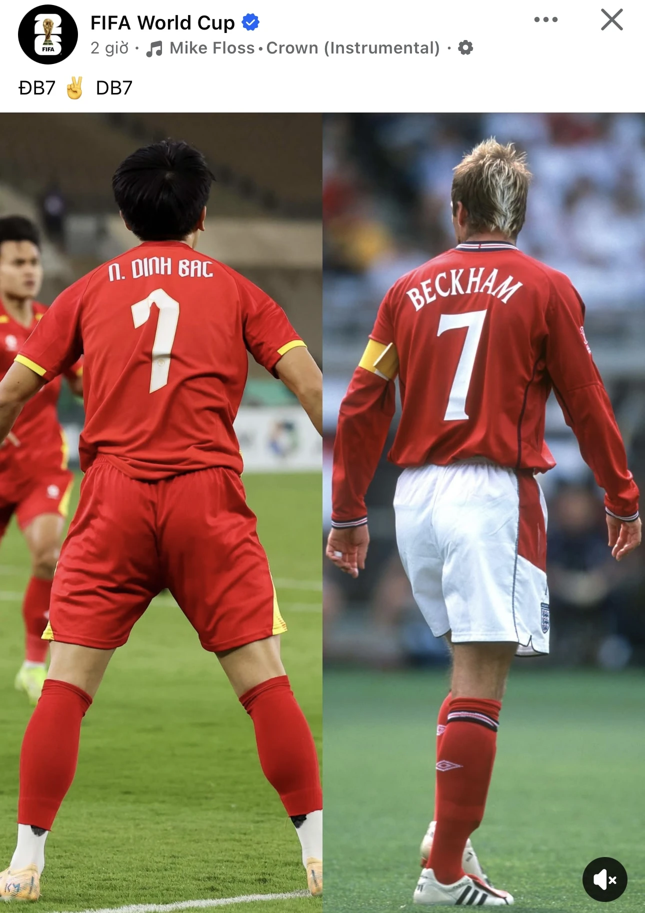FIFA bất ngờ so sánh Đình Bắc với Beckham