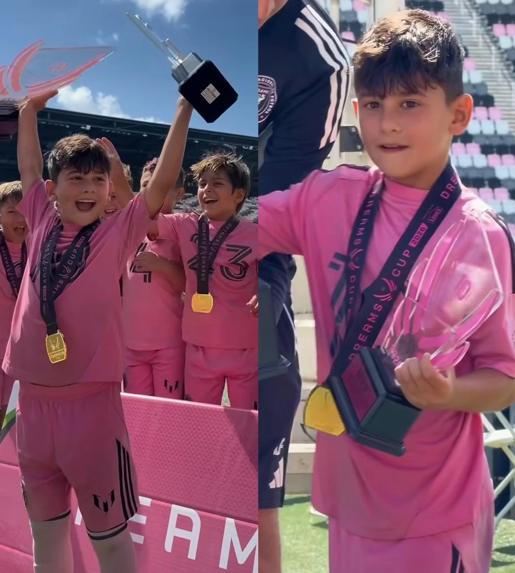 Gen Messi quá đỉnh: Cậu út Ciro Messi giành giải Vua phá lưới và MVP ở tuổi lên 8