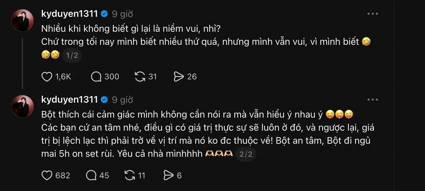 Nửa đêm Hoa hậu Kỳ Duyên chia sẻ dòng trạng thái gây xôn xao