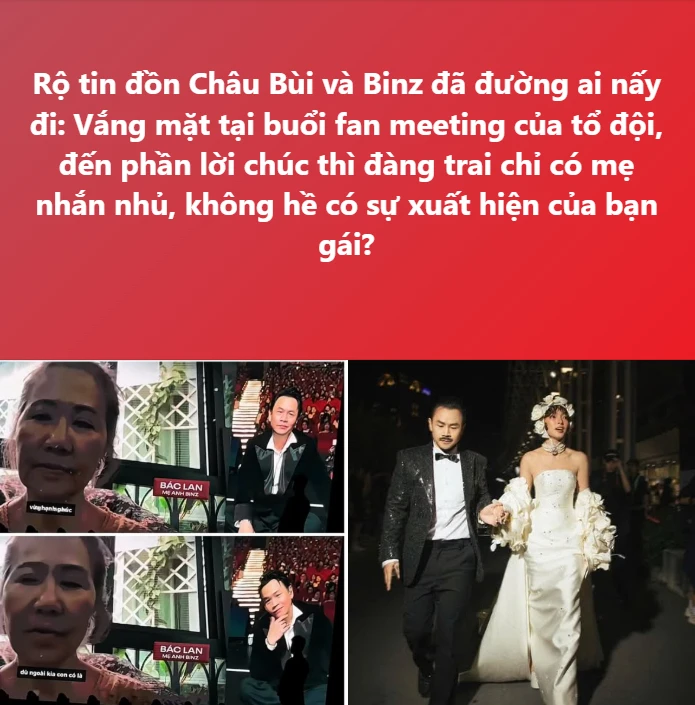Rầm rộ tin Binz và Châu Bùi rạn nứt