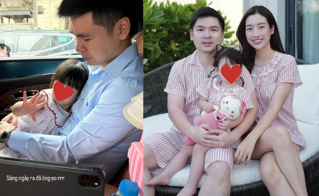 Ái nữ nhà Đỗ Mỹ Linh gây sốt với khoảnh khắc nằm gọn trong lòng Chủ tịch Hà Nội FC