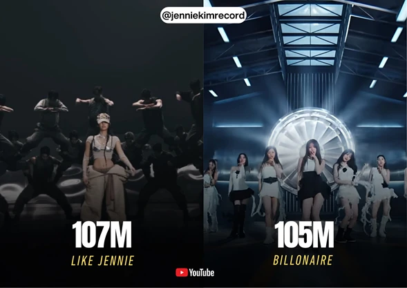 LIKE JENNIE là MV Kpop được xem nhiều nhất năm 2025 trên YouTube