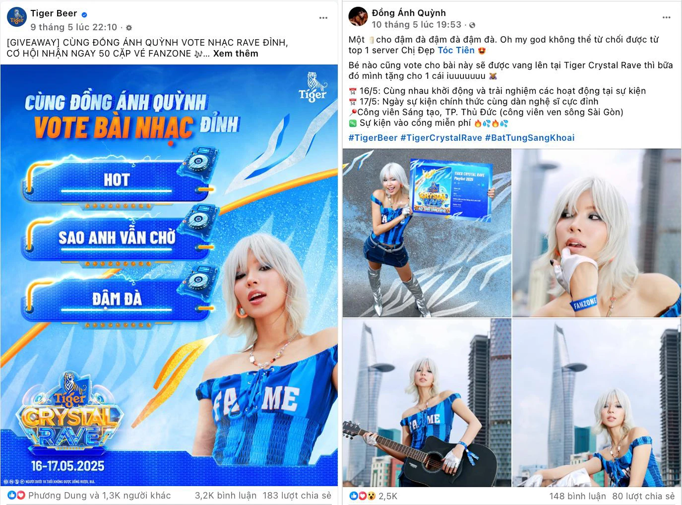 Tiger Crystal Rave nóng hừng hực khi loạt sao “quẩy” concert do fan góp phần tạo nên