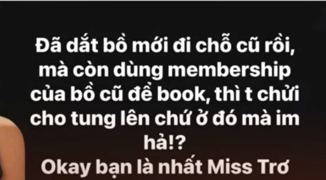 HÓNG: 1 sao nữ Vbiz bị bóc dùng thẻ thành viên của tình cũ để du lịch với tình mới!