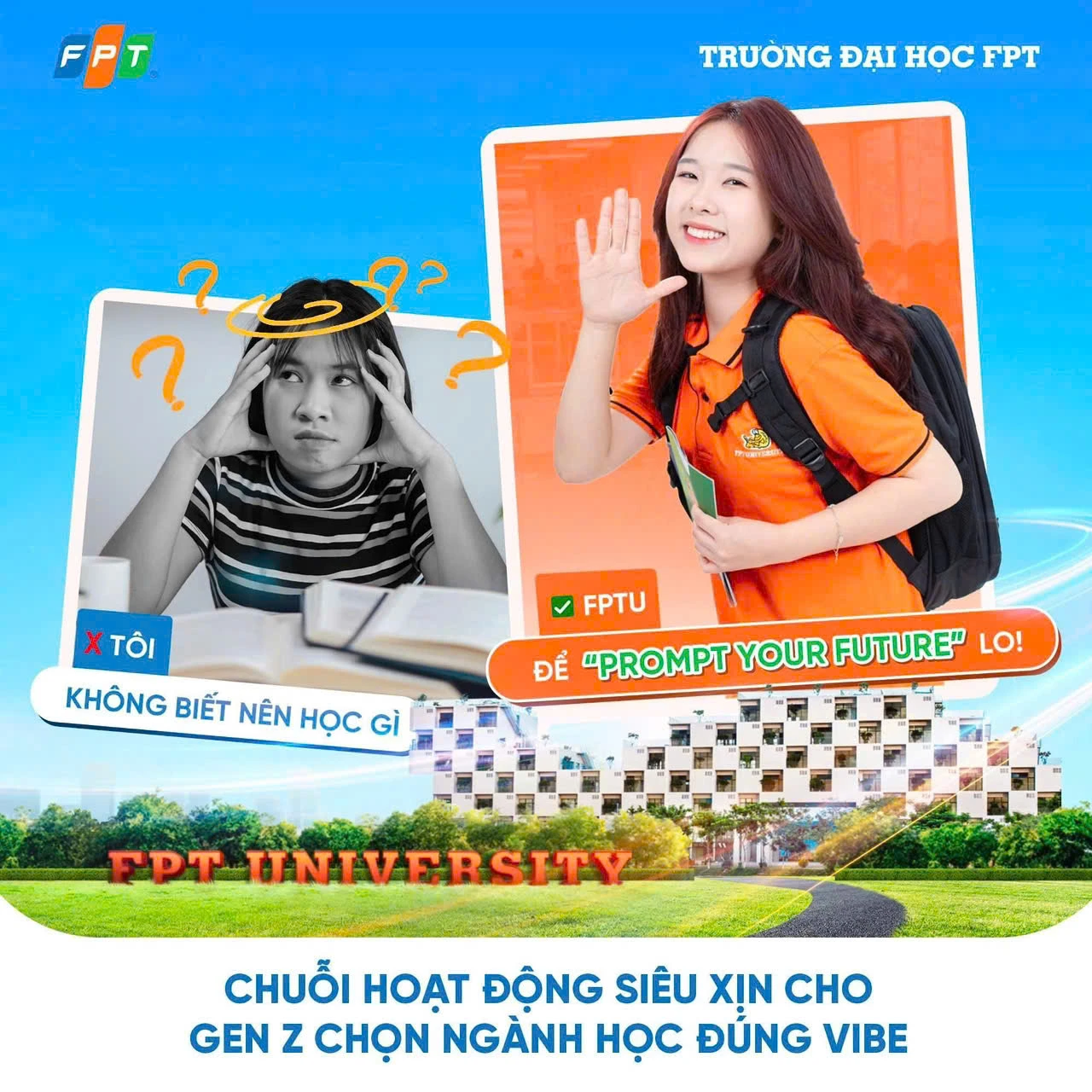 FPTU ra mắt chuỗi hoạt động cực chất “Prompt your Future”: Gen Z không học để thi, học để prompt tương lai của chính mình