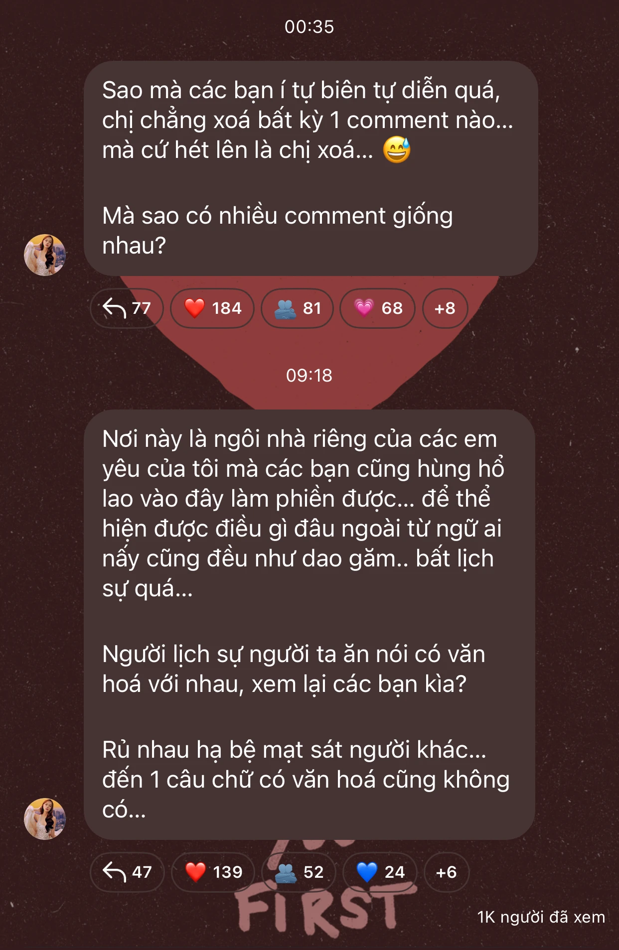 Phạm Quỳnh Anh tắt bình luận, ẩn ý ai đó 