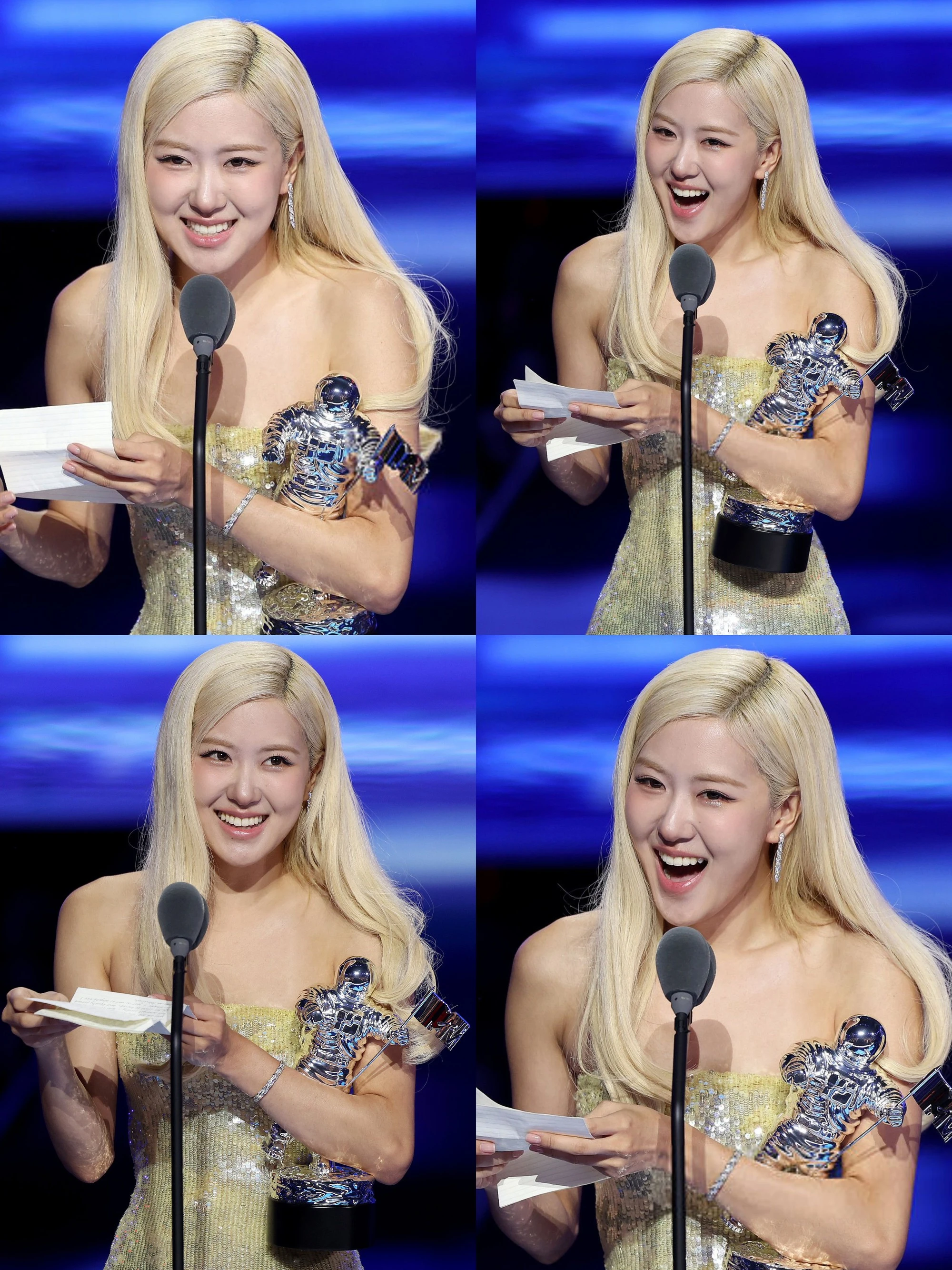 Rosé “căng như dây đàn” ở khoảnh khắc làm nên lịch sử Kpop, cố tình đi trễ VMAs vì biết sẽ thắng giải?