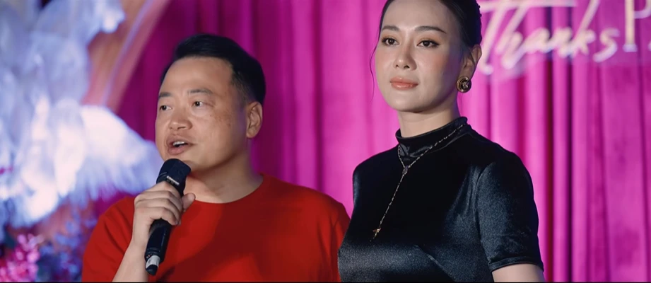 Phương Oanh tổ chức sinh nhật ấm áp tình thân cho Shark Bình, thái độ của 2 con riêng nói lên tất cả