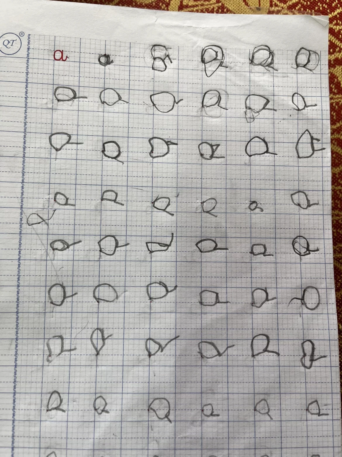 Được yêu cầu viết chữ cái