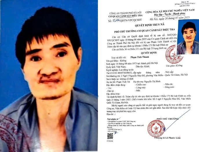 Hà Nội: Truy nã đối tượng trộm xe máy trên phố Nguyễn Khuyến