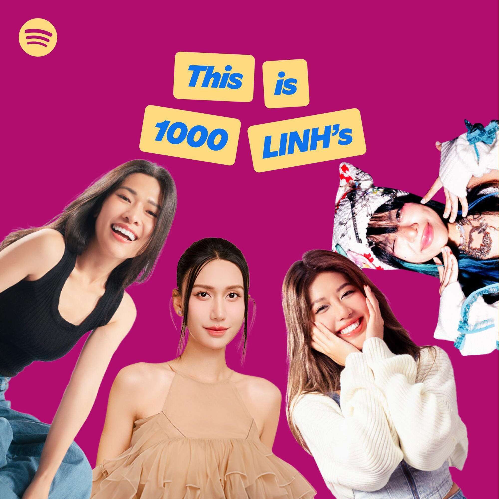 tlinh kết hợp với Spotify kêu gọi fan phá kỷ lục thế giới với playlist “This is 1000 LINH’s”