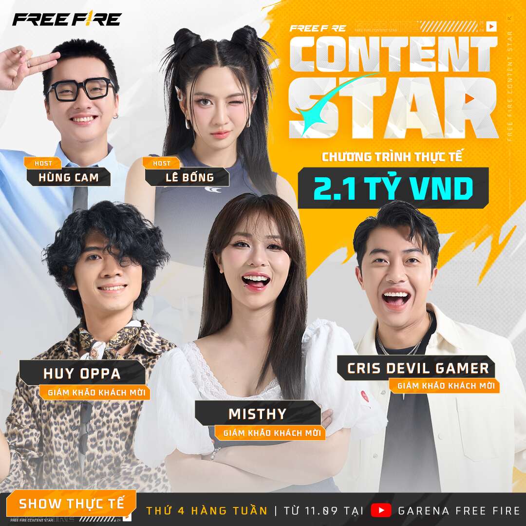 Cris Devil Gamer, MisThy ngồi ghế giám khảo, Lê Bống làm MC cho cuộc thi sáng tạo nội dung YouTube