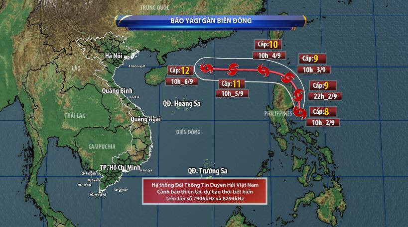 Bão YAGI sắp trở thành cơn bão số 3 nguy hiểm ra sao?