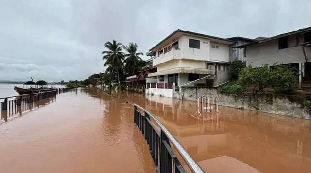 Nguy cơ nước sông Mekong tại Thái Lan tràn bờ gây lũ lụt nghiêm trọng