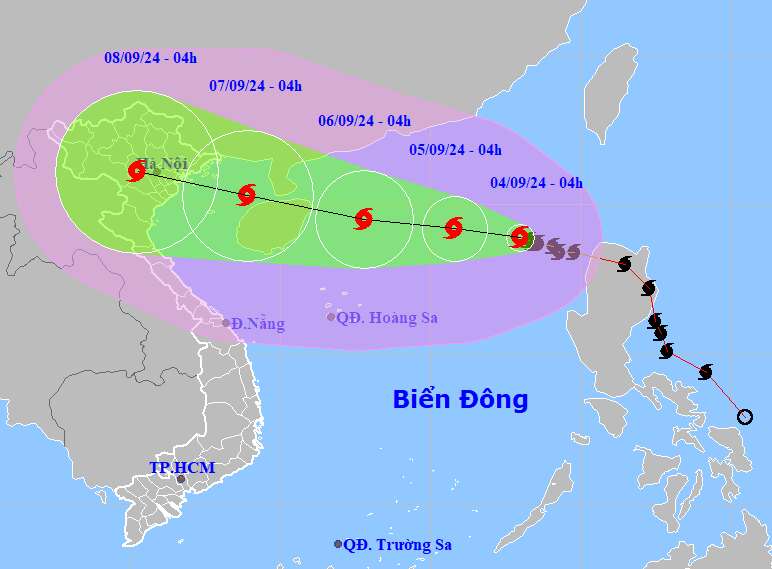 Hà Nội yêu cầu theo dõi chặt chẽ diễn biến của bão YAGI