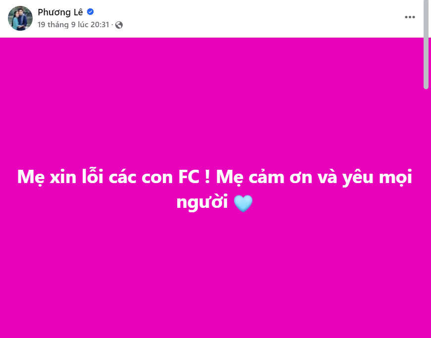 Phương Lê liên tục đăng đàn tâm trạng nhưng Vũ Luân không phản hồi, chuyện gì đây?