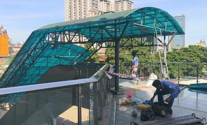 Hanoi Metro khẩn cấp sửa các hạng mục hư hỏng trên tuyến Cát Linh - Hà Đông