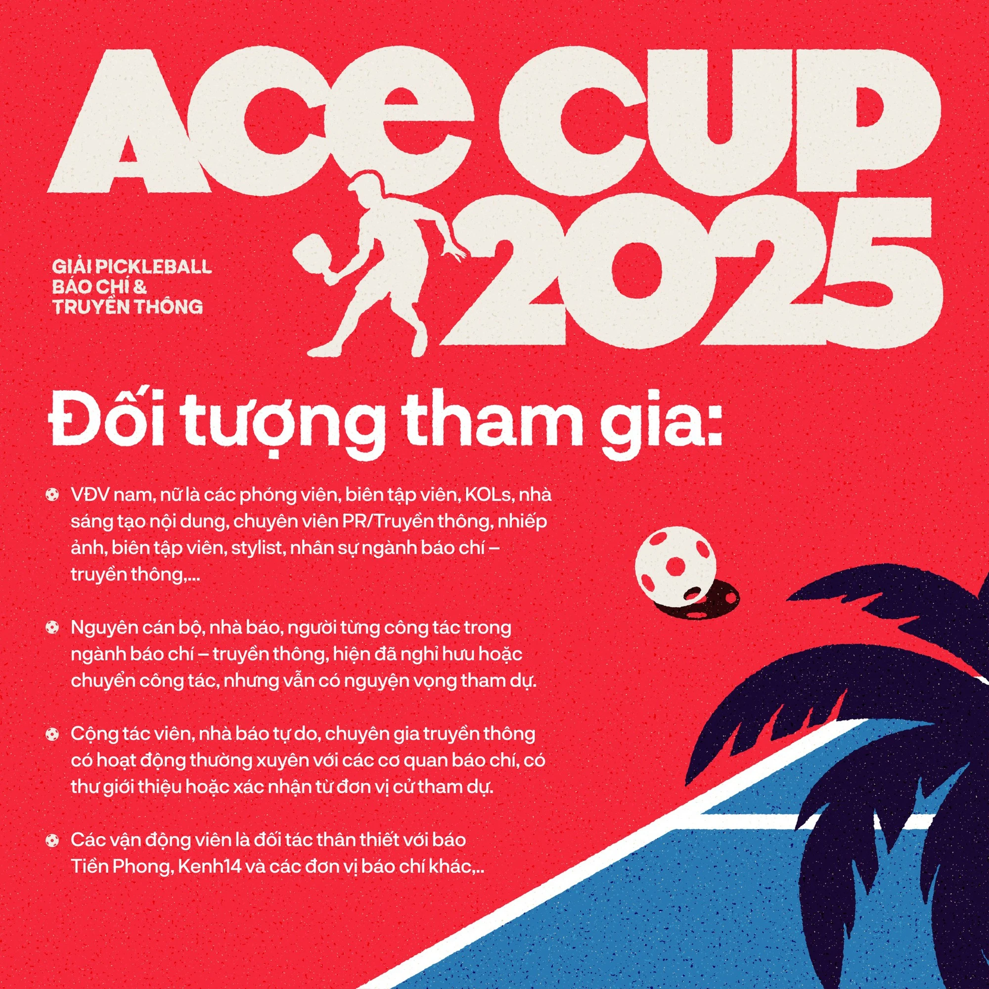 Tất tần tật về giải Pickleball Báo chí - Truyền thông - ACE Cup 2025: Tạm xa deadline, “đập bóng, đổ mồ hôi” giữa hè rực lửa!