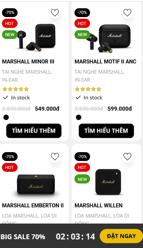 Bị công an khởi tố, loa giả thương hiệu Marshall vẫn bán tràn lan trên mạng