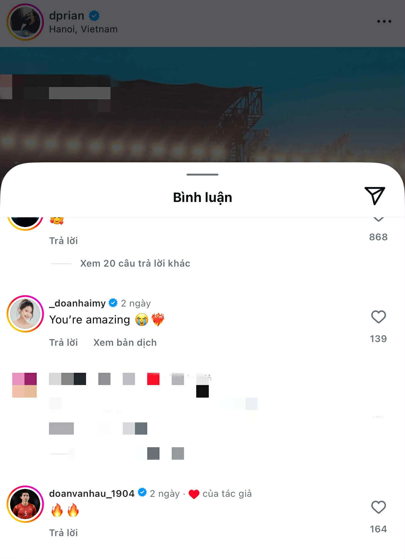 Đoàn Văn Hậu thả nhẹ icon đã được DPR Ian thả tim ầm ầm, Doãn Hải My chỉ nhận “sự lạnh lùng”