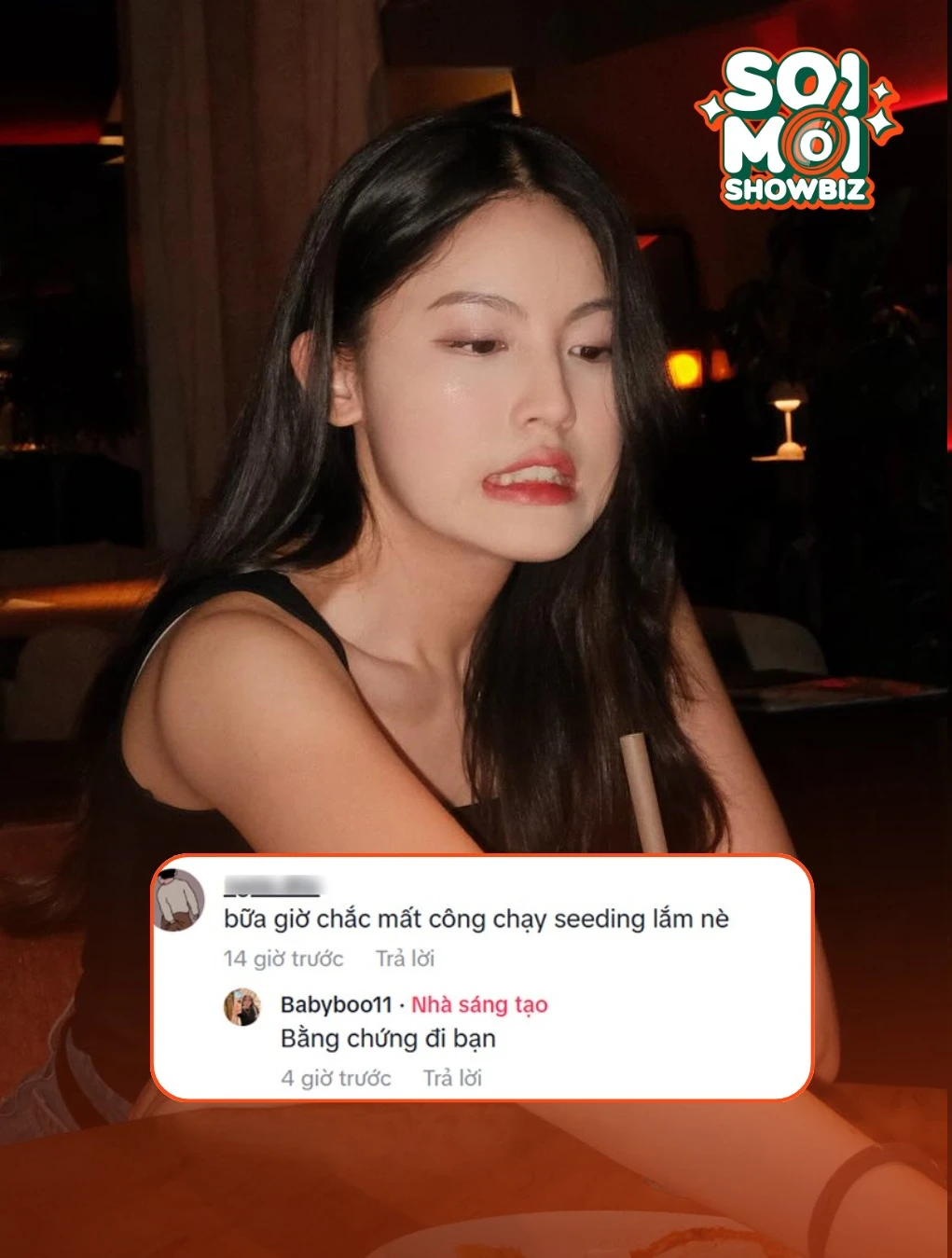 Bạn gái HIEUTHUHAI đã căng, bật lại netizen 