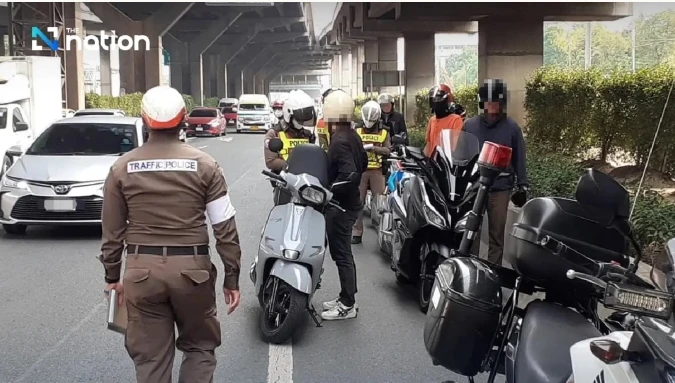 Thái Lan tăng 4 lần mức phạt không đội mũ bảo hiểm