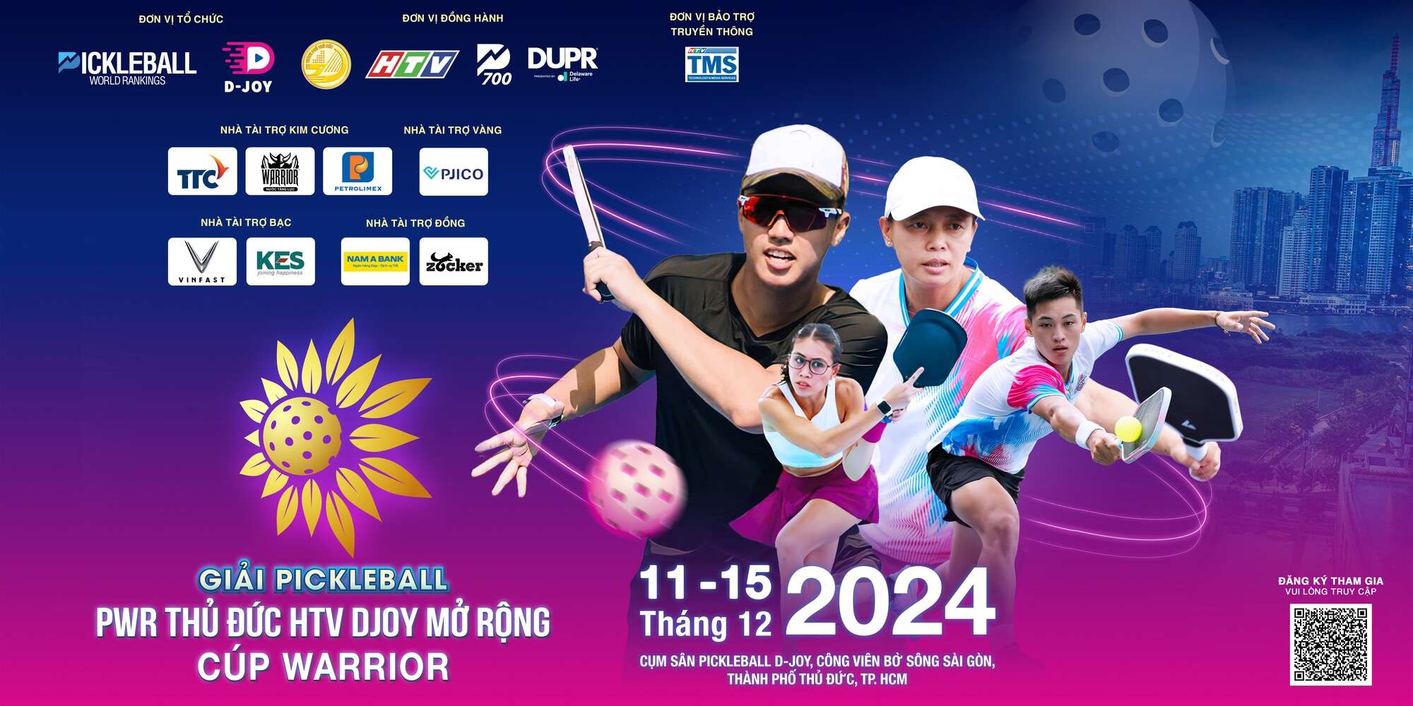 Trương Vinh Hiển, Lý Hoàng Nam tham gia giải Pickleball tầm cỡ quốc tế tại Việt Nam