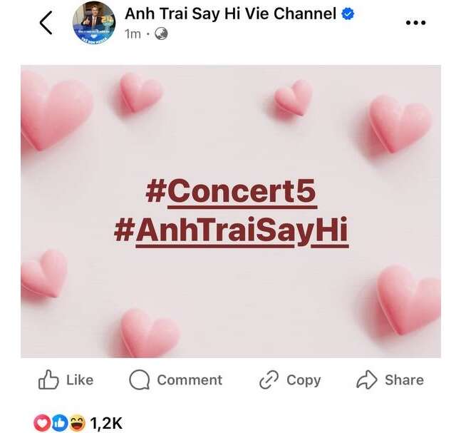 HOT: Anh Trai Say Hi đăng đàn về concert 5 ngay giữa đêm!