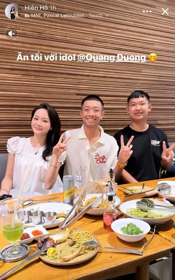 Hiền Hồ gặp gỡ Quang Dương pickleball